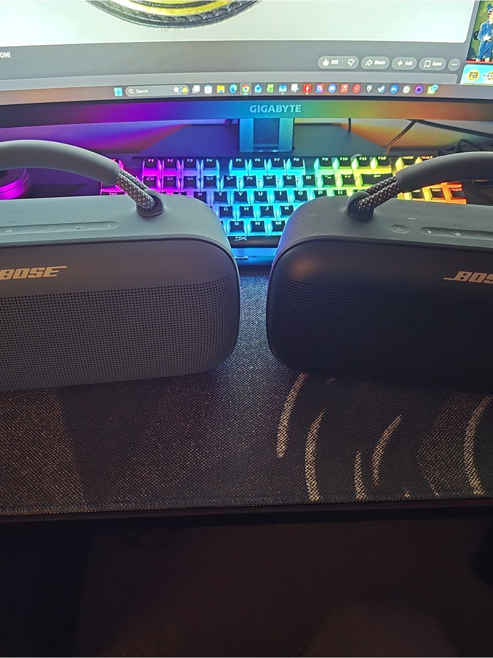 Bose Portable Bluetooth Speakers Duo - Black and Dusk Blue